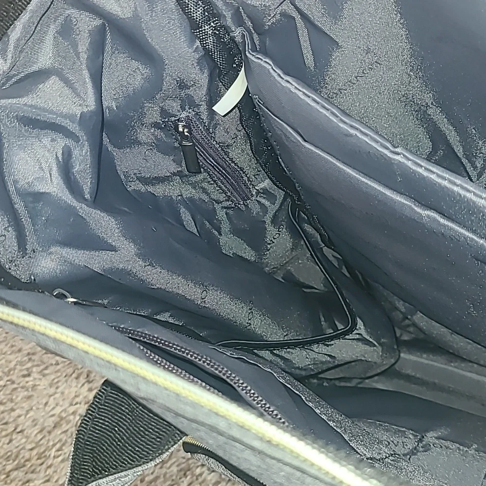 Lovook Gray Backpack with Gold Accents
